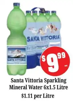 Farmer Jack's Santa Vittoria Sparkling Mineral Water offer