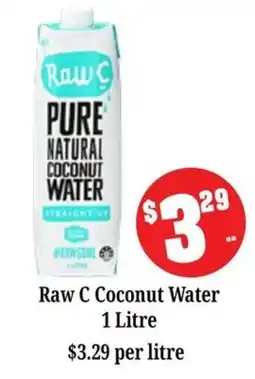 Farmer Jack's Raw C Coconut Water offer