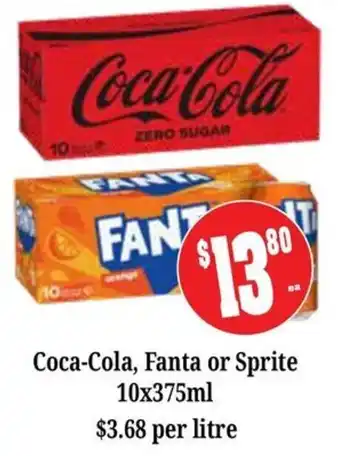 Farmer Jack's Coca-Cola, Fanta or Sprite offer