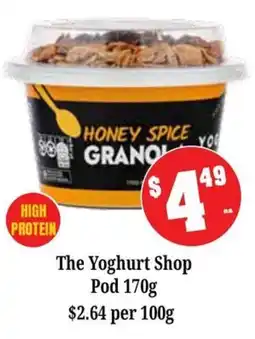 Farmer Jack's The Yoghurt Shop Honey Spice Granola offer