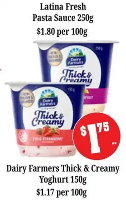 Farmer Jack's Dairy Farmers Thick & Creamy Yoghurt offer