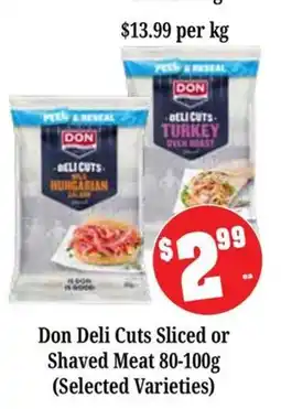Farmer Jack's Don Deli Cuts Sliced or Shaved Meat offer