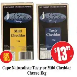 Farmer Jack's Cape Naturaliste Tasty or Mild Cheddar Cheese offer