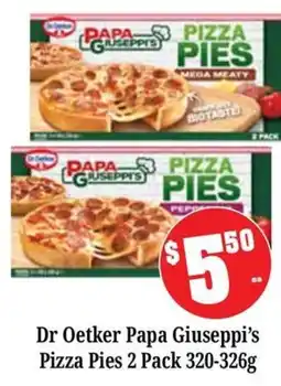 Farmer Jack's Dr Oetker Papa Giuseppe's Pizza Pies offer