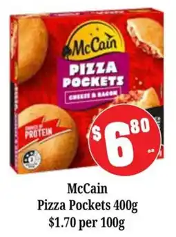 Farmer Jack's McCain Pizza Pockets offer