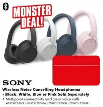 The Good Guys Sony Wireless Noise Cancelling Headphones offer