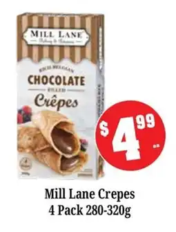 Farmer Jack's Mill Lane Chocolate Filled Crepes offer