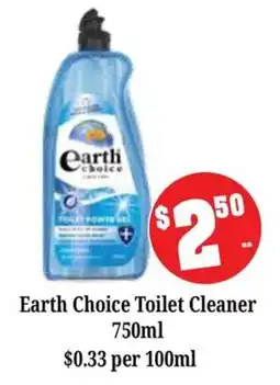 Farmer Jack's Earth Choice Toilet Cleaner offer