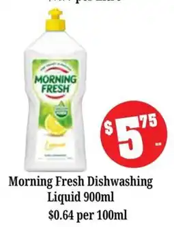 Farmer Jack's Morning Fresh Dishwashing Liquid offer