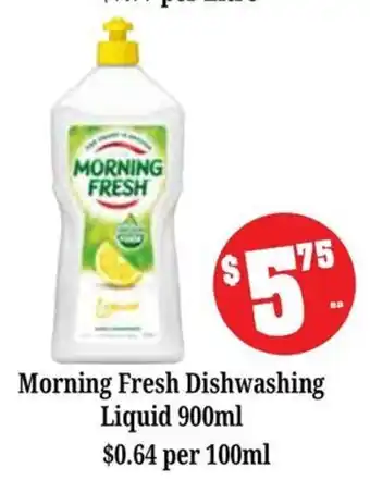 Farmer Jack's Morning Fresh Dishwashing Liquid offer
