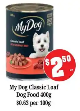 Farmer Jack's My Dog Classic Loaf Dog Food offer