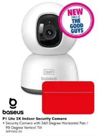 The Good Guys baseus P1 Lite 2K Indoor Security Camera offer