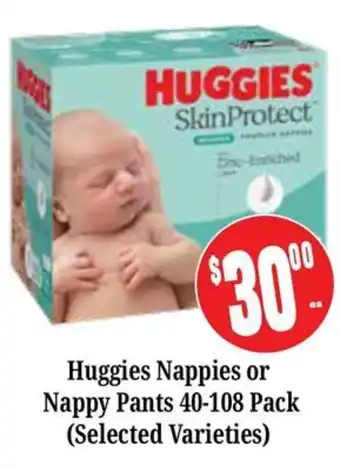 Farmer Jack's Huggies Nappies or Nappy Pants offer