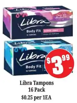 Farmer Jack's Libra Tampons offer
