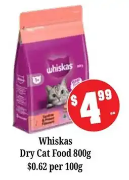Farmer Jack's Whiskas Dry Cat Food offer