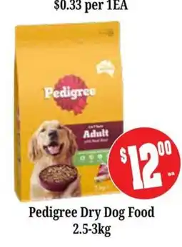 Farmer Jack's Pedigree Dry Dog Food offer