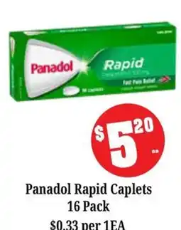 Farmer Jack's Panadol Rapid Caplets offer