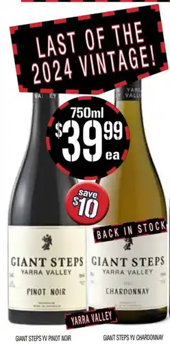 Farmer Jack's Giant Steps Yarra Valley Pinot Noir offer
