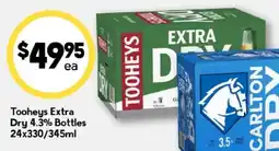 Drakes Tooheys Extra Dry 4.3% Bottles offer