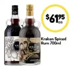 Drakes Kraken Spiced Rum offer