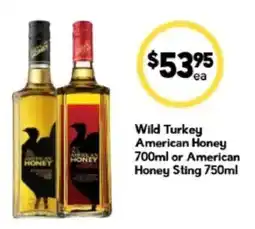 Drakes Wild Turkey American Honey offer