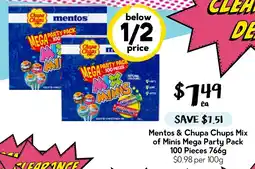 Drakes Mentos & Chupa Chups Mix of Minis Mega Party Pack offer