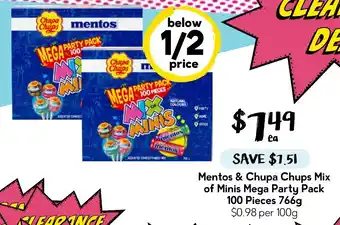 Mentos & Chupa Chups Mix of Minis Mega Party Pack