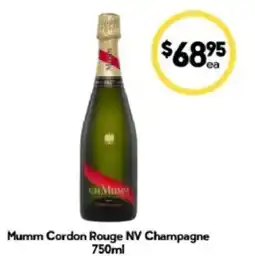 Drakes Mumm Cordon Rouge NV Champagne offer