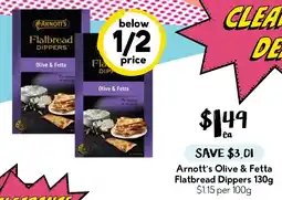 Drakes Arnott's Olive & Fetta Flatbread Dippers offer