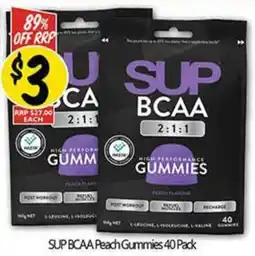 NQR SUP BCAA Peach Gummies offer
