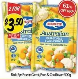 NQR Birds Eye Frozen Carrot, Peas & Cauliflower offer