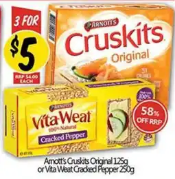 NQR Arnott's Cruskits Original offer
