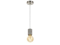 Lang Metal Pendant Cord Set, Titanium / Clear