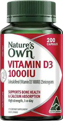 Discount Drug Stores Natures Own Vitamin D3 1000IU offer