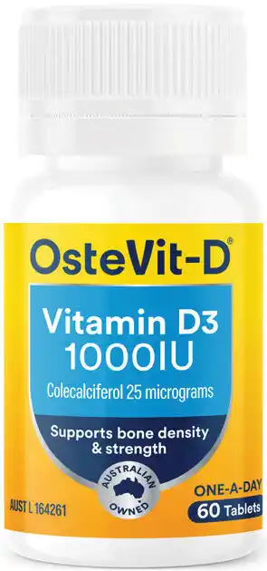 OsteVit-D Vitamin D3 1000IU One-A-Day 60 Tablets