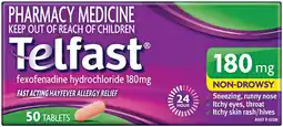 Pharmacist Advice Telfast 180mg 50 Tablets offer