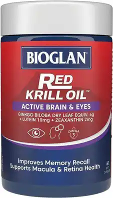 Discount Drug Stores Bioglan Red Krill Oil Active Brain & Eyes 60 Capsules offer
