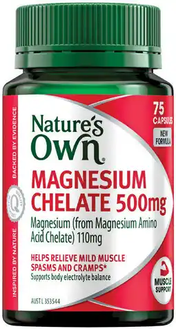 Pharmacist Advice Nature's Own Magnesium Chelate offer