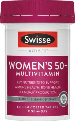 Discount Drug Stores Swisse Ultivite Women’s 50+ Multivitamin 60 Tablets offer