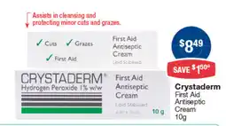 Pharmacist Advice Crystaderm First Aid Antiseptic Cream offer