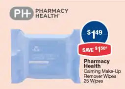 Pharmacist Advice Pharmacy Health Calming Make-Up Remover Wipes offer