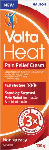 Pharmacist Advice VoltaHeat Pain Relief Cream offer