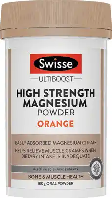 Discount Drug Stores Swisse Ultiboost High Strength Magnesium Powder Orange offer