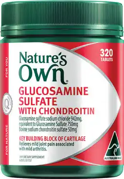 Discount Drug Stores Natures Own Glucosamine Sulfate with Chondroitin offer