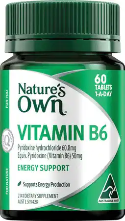 Discount Drug Stores Natures Own Vitamin B6 offer