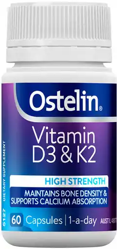 Discount Drug Stores Ostelin Vitamin D3 & K2 60 Capsules offer