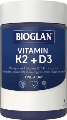 Discount Drug Stores Bioglan Vitamin K2 + D3 60 Capsules offer