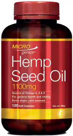Discount Drug Stores Microgenics Hemp Seed Oil 1100mg 120 Capsules offer