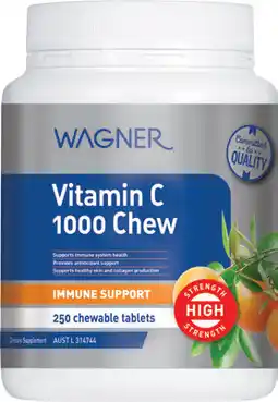 Discount Drug Stores Wagner Vitamin C 1000 Chew 250 Chewable Tablets offer
