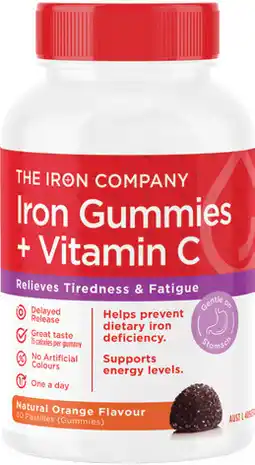 Discount Drug Stores The Iron Company Iron Gummies + Vitamin C Orange offer